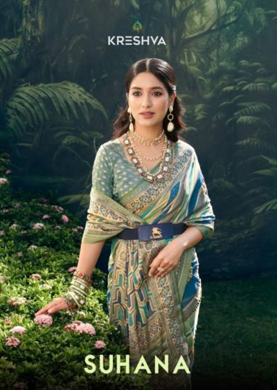 KRESHVA SUHANA 1039 TO 1042 DESIGNER GEORGETTE SAREE WHOLESALER IN INDIA